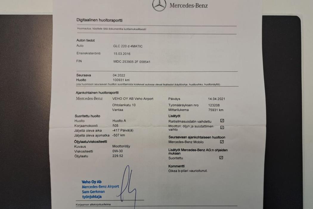 MERCEDES-BENZ GLC 2016