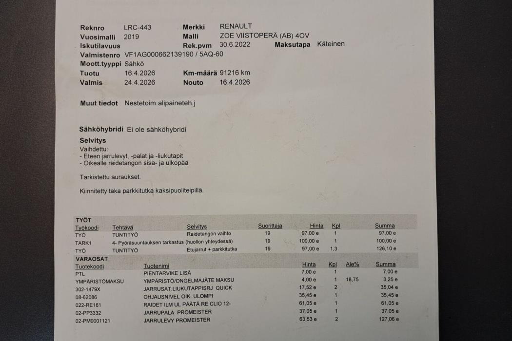 RENAULT Zoe 2019