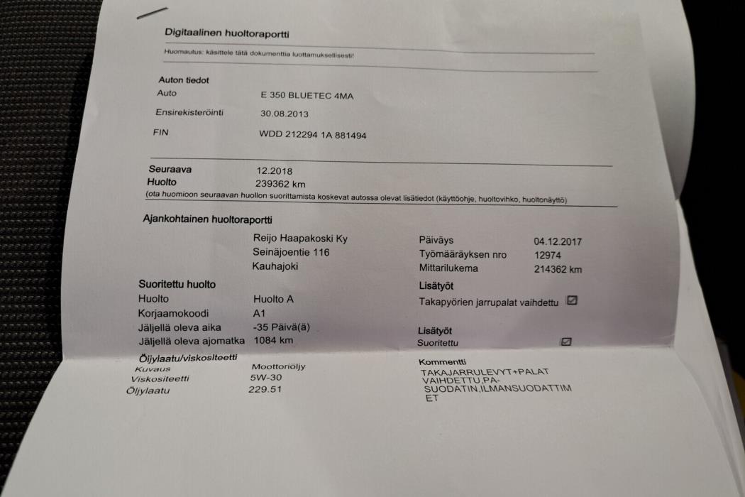 MERCEDES-BENZ E 2013