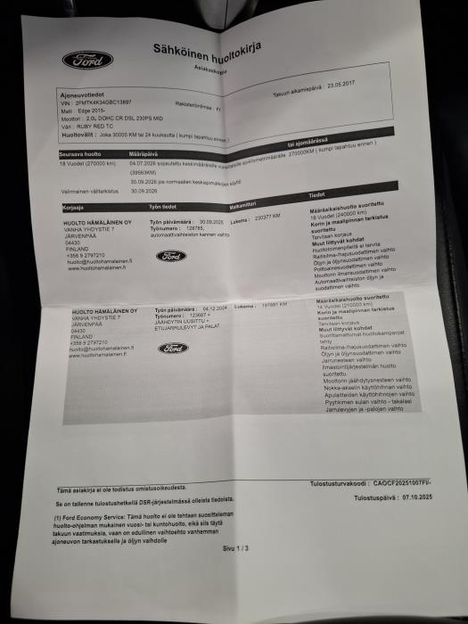 FORD Edge 2017