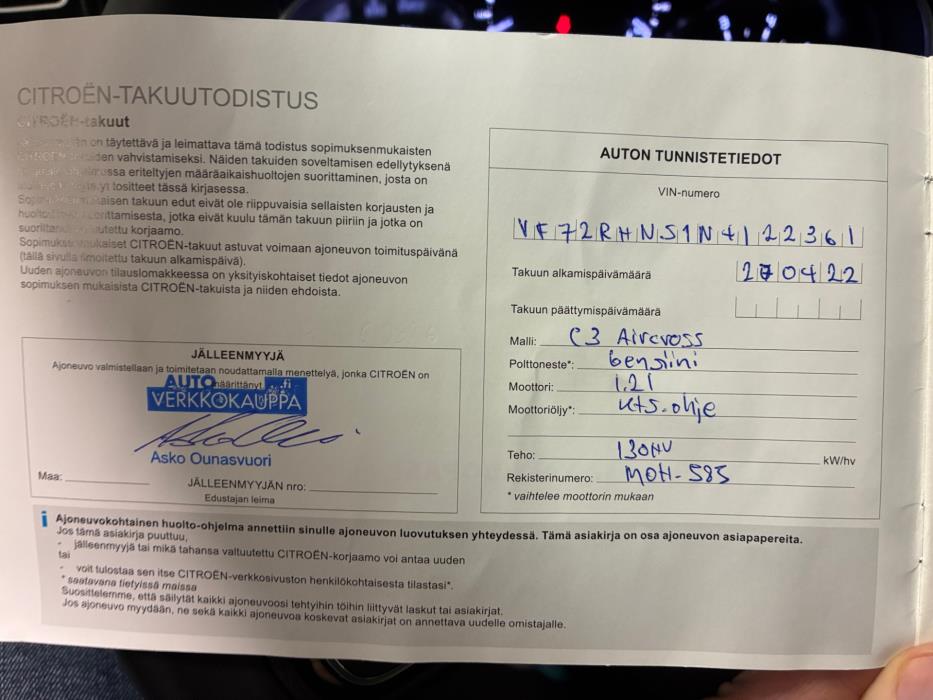 CITROEN C3 Aircross 2022