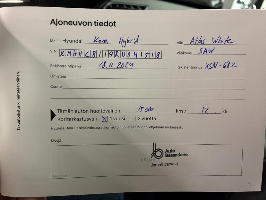 HYUNDAI KONA Hybrid 2024