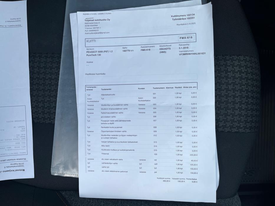 PEUGEOT 5008 2018