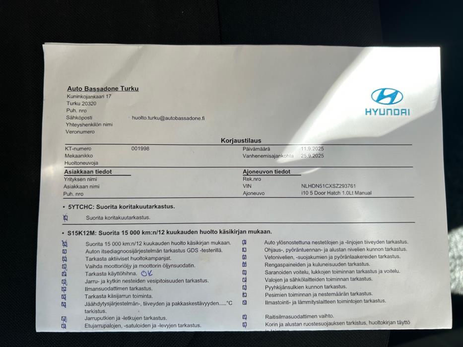 HYUNDAI I10 2024