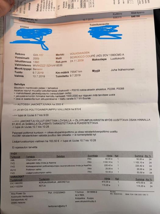 VOLKSWAGEN Scirocco 2009