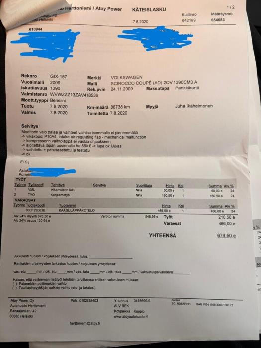 VOLKSWAGEN Scirocco 2009