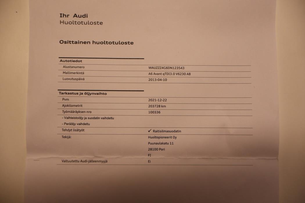 AUDI A6 2013
