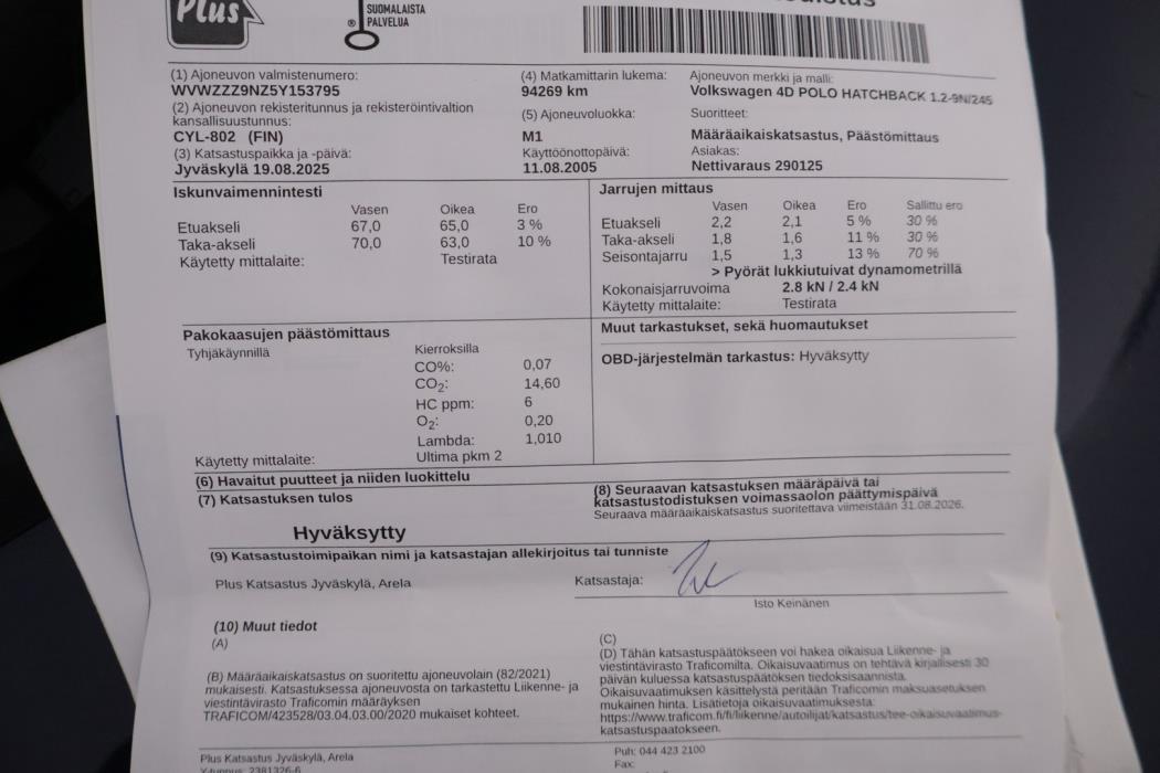 VOLKSWAGEN Polo 2005