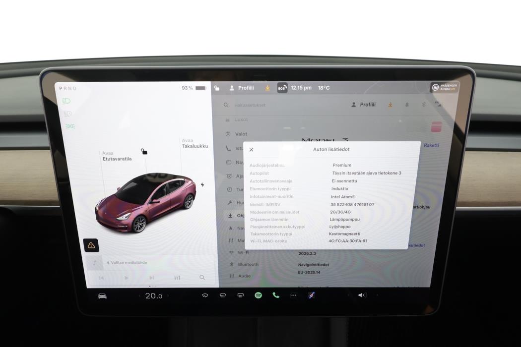TESLA MODEL 3 2021