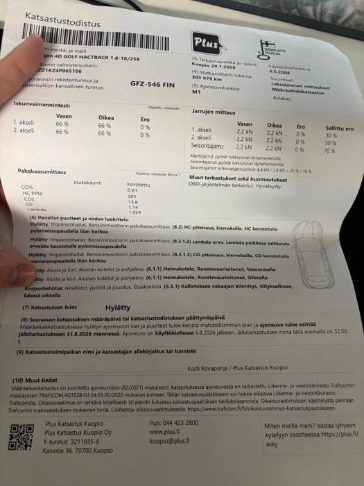 VOLKSWAGEN Golf 2004