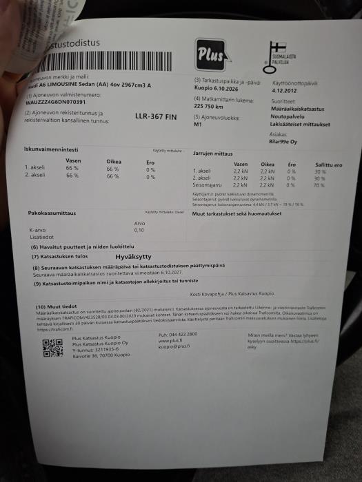 AUDI A6 2012
