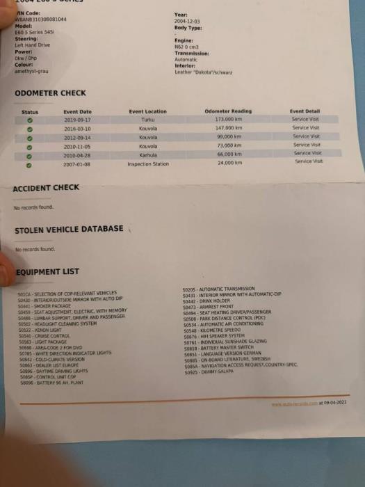 BMW 545 2005
