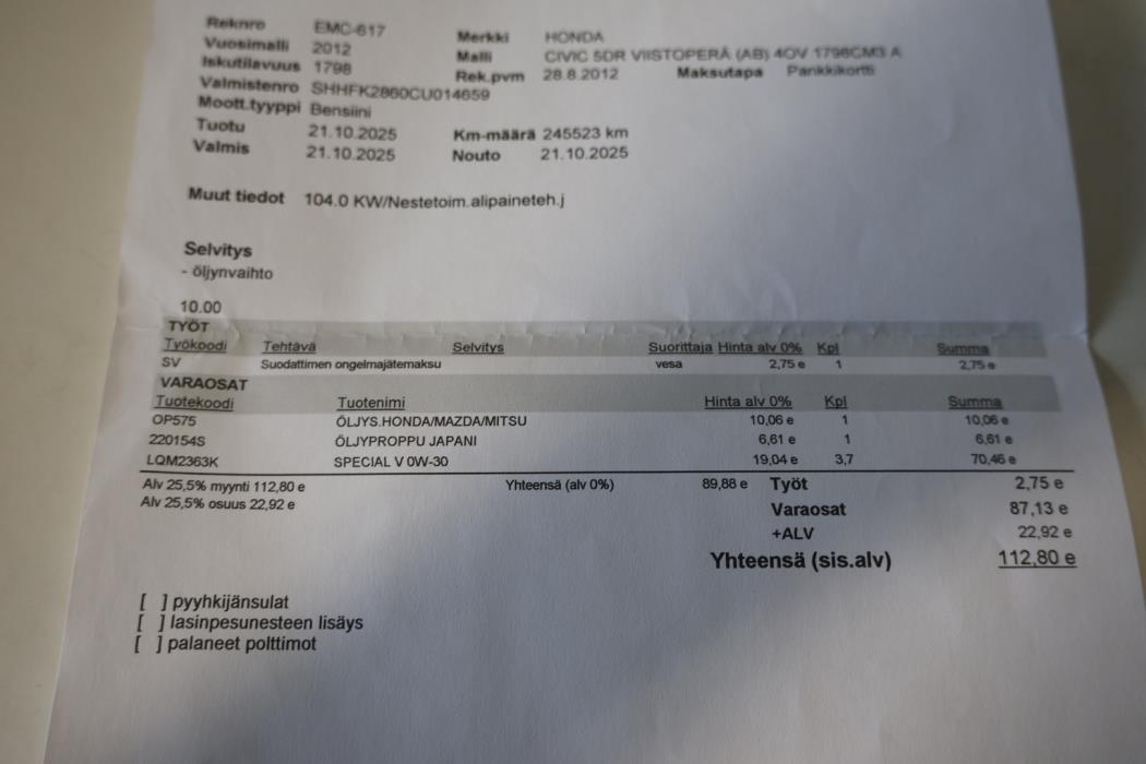 HONDA Civic 2012