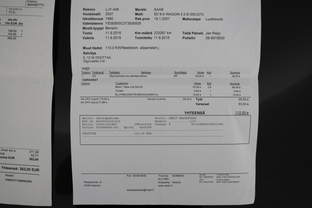 SAAB 9-5 2007