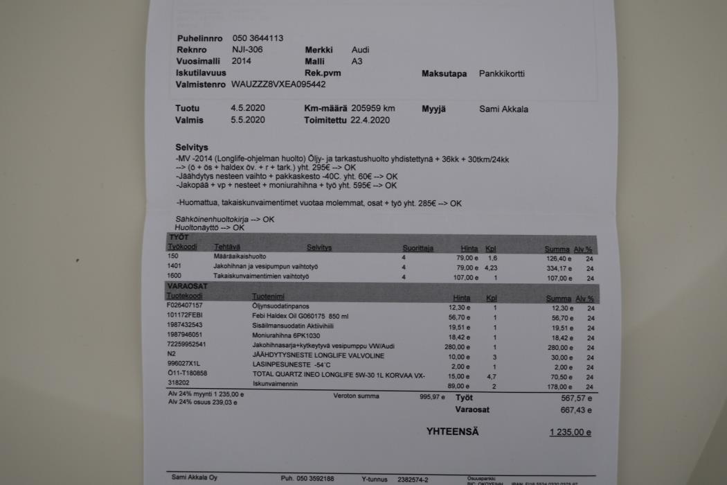 AUDI A3 2014