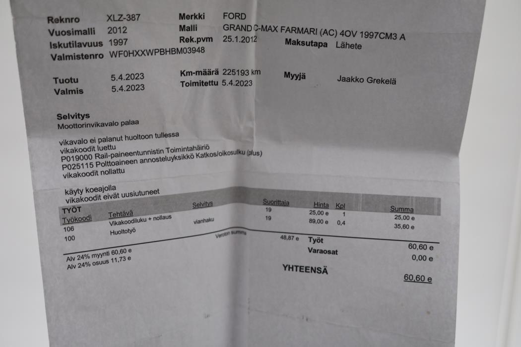 FORD Grand C-Max 2012