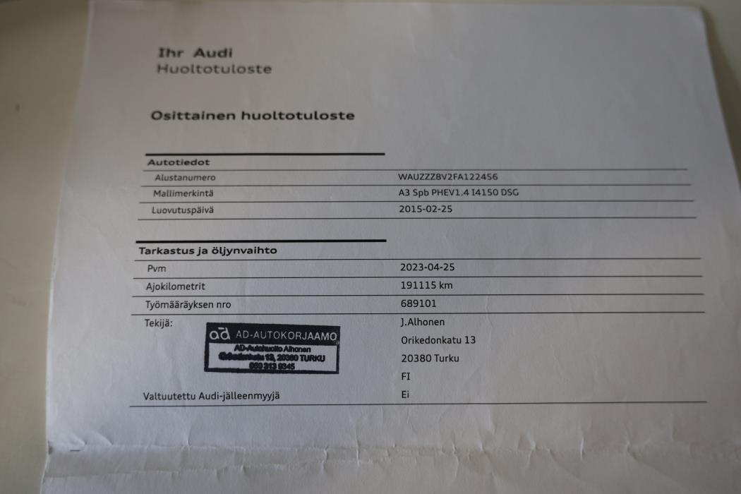AUDI A3 2015