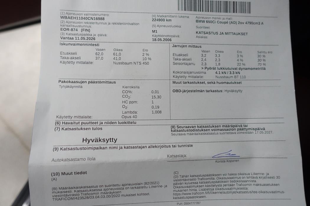 BMW 650 2006