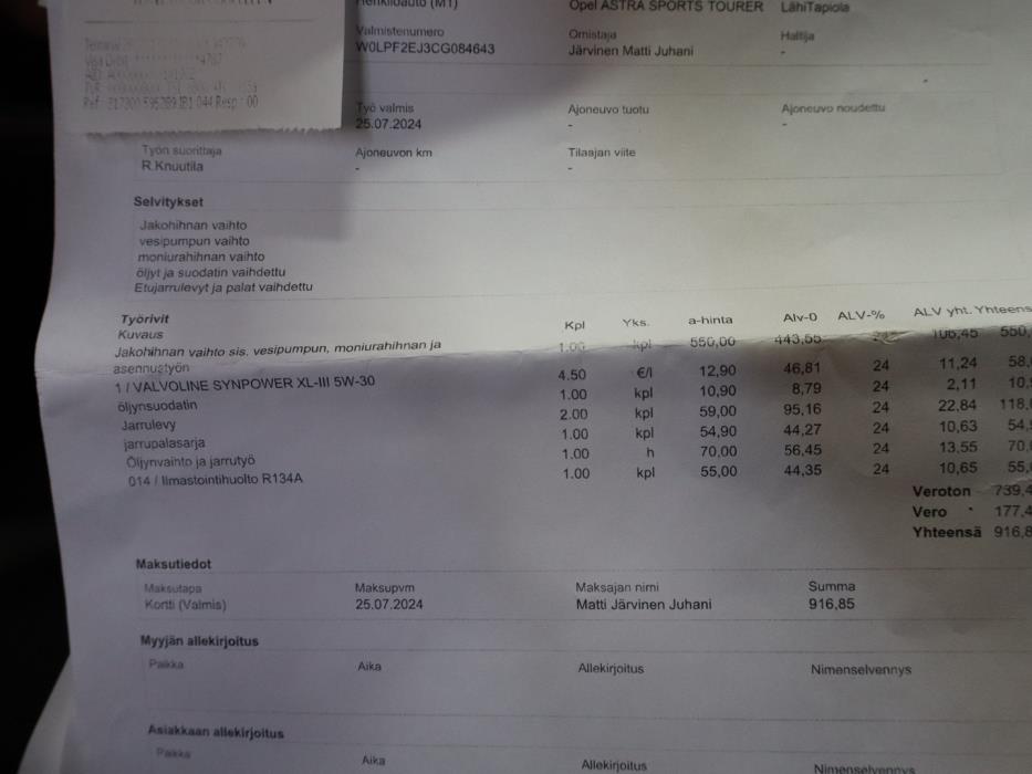 OPEL Astra 2012