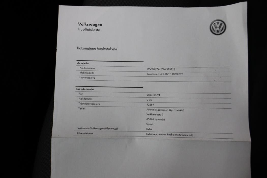 VOLKSWAGEN Golf Sportsvan 2017