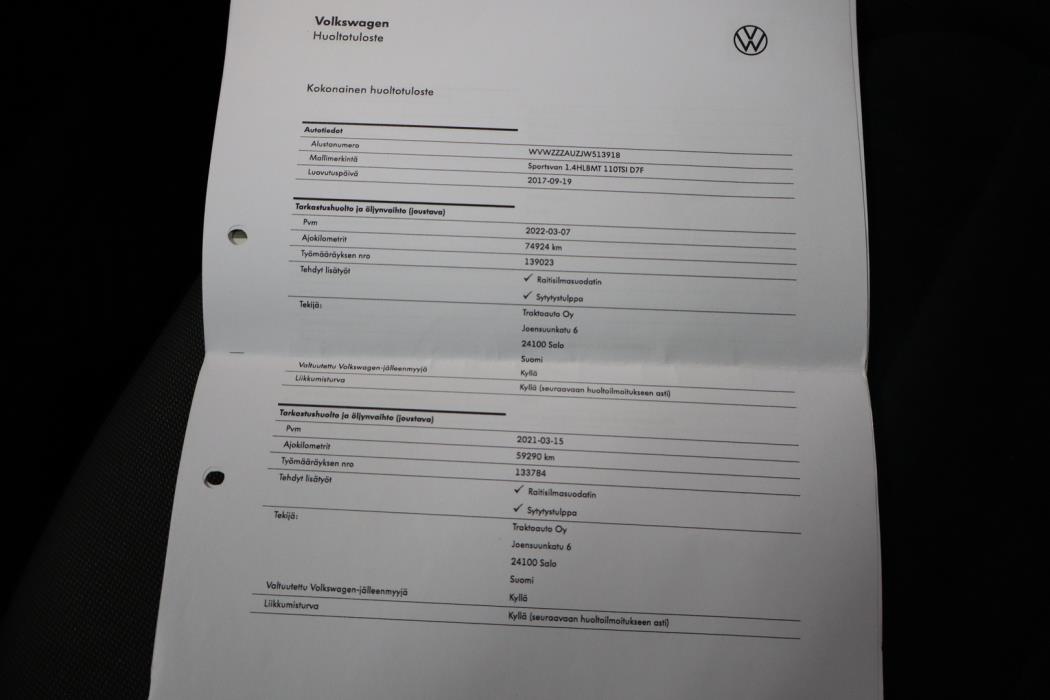 VOLKSWAGEN Golf Sportsvan 2017