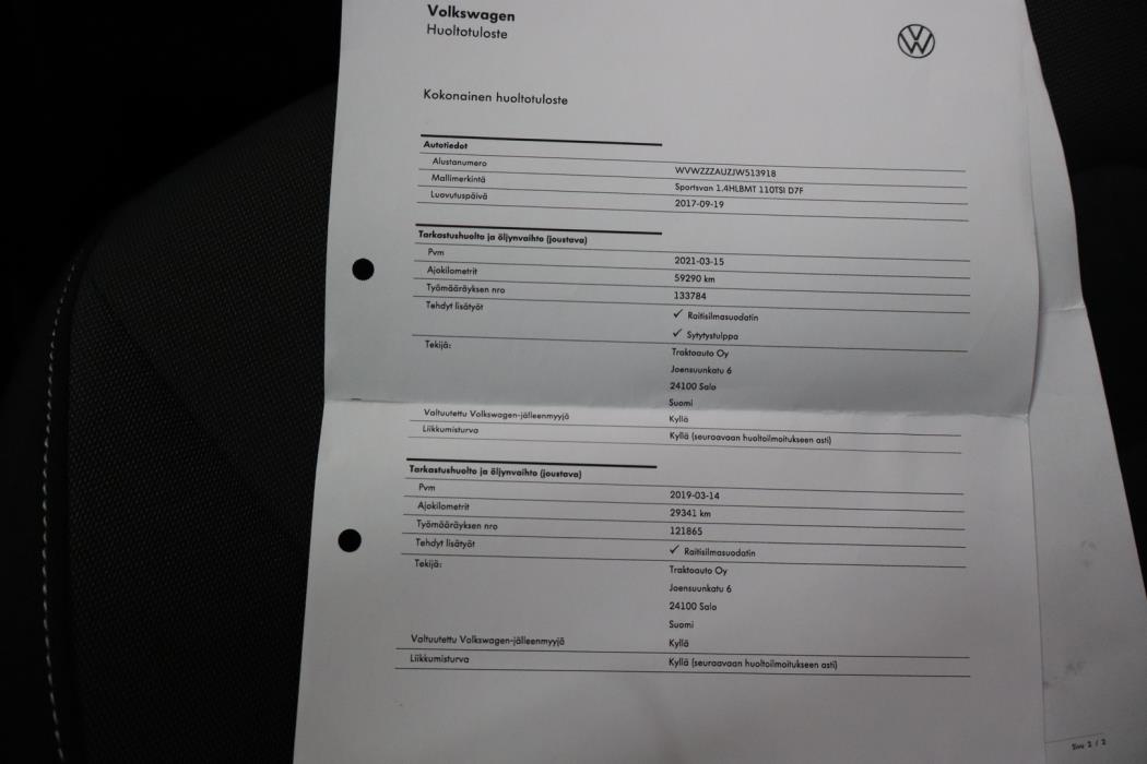 VOLKSWAGEN Golf Sportsvan 2017