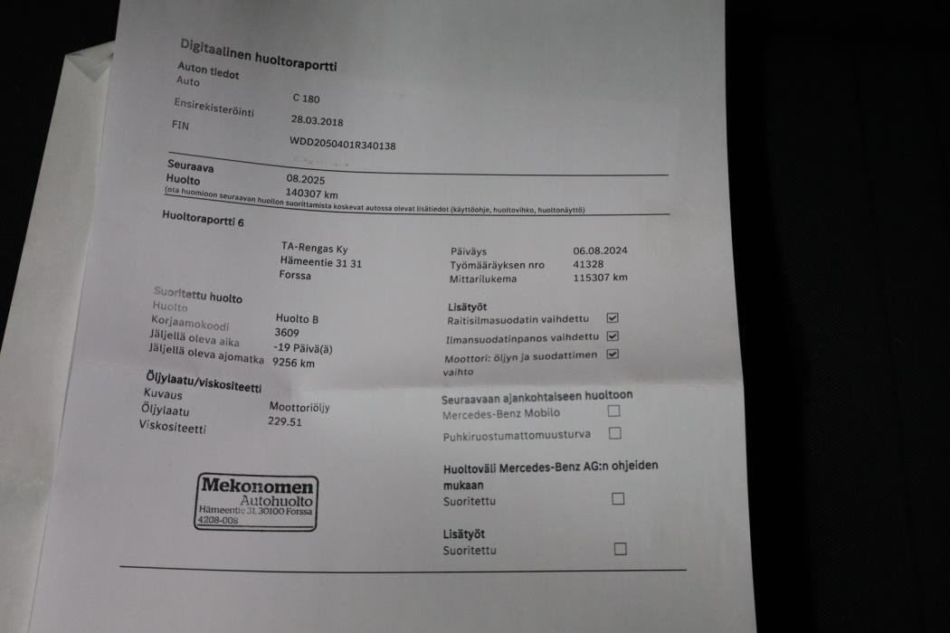 MERCEDES-BENZ C 2018