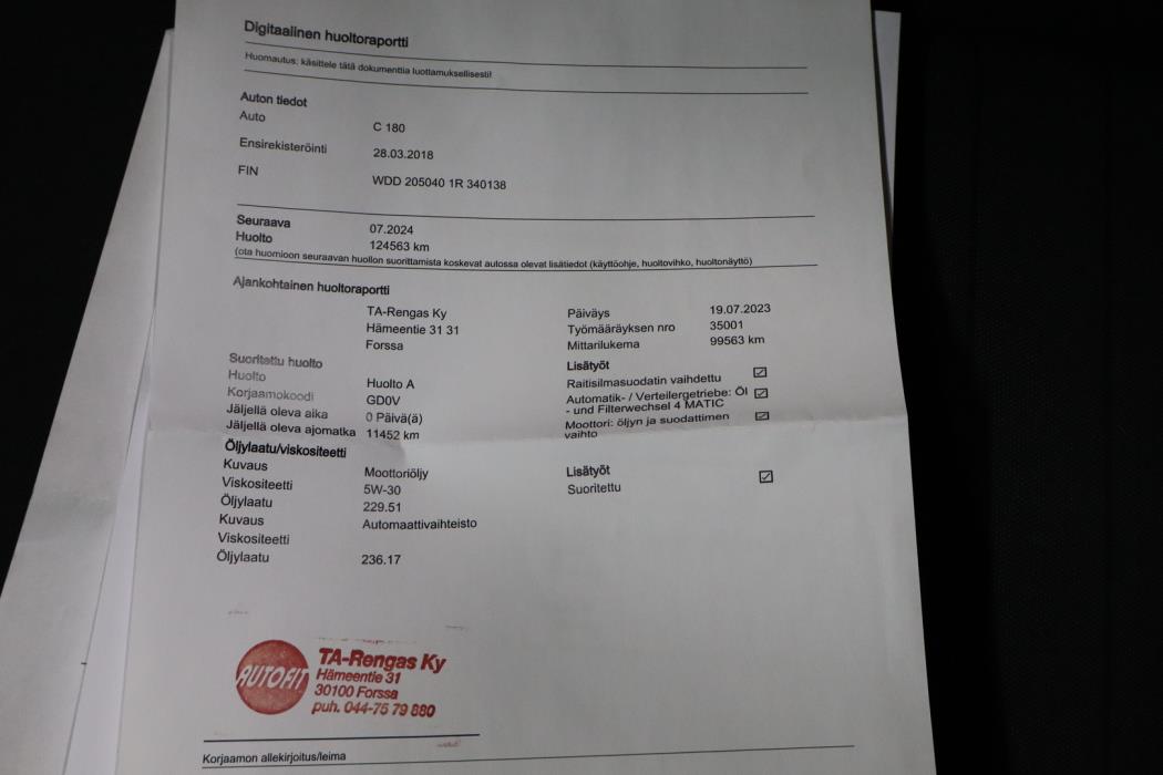 MERCEDES-BENZ C 2018