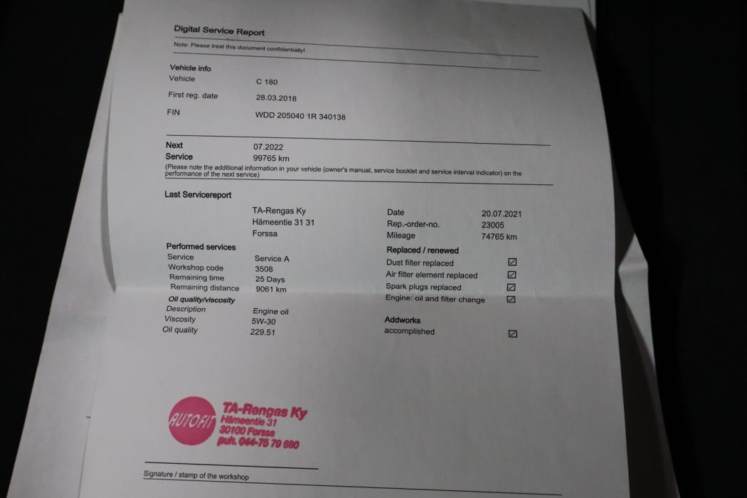 MERCEDES-BENZ C 2018