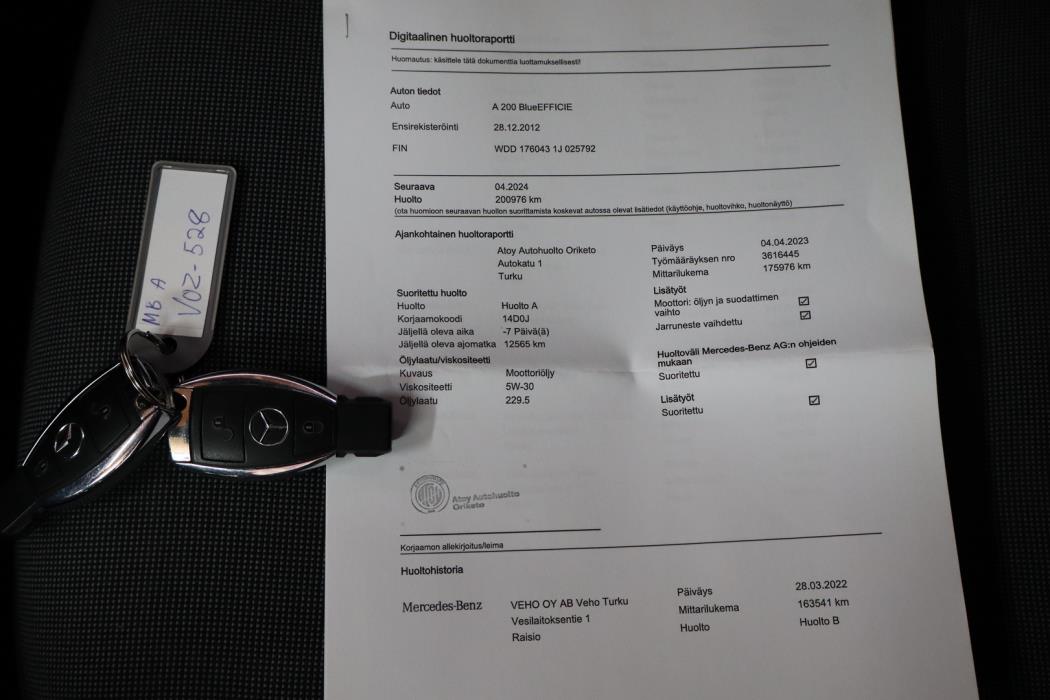 MERCEDES-BENZ A 2012