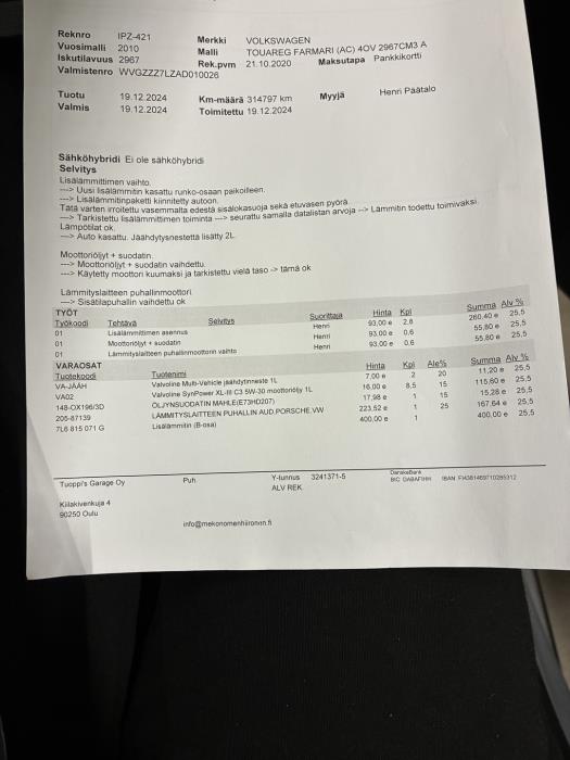 VOLKSWAGEN Touareg 2010