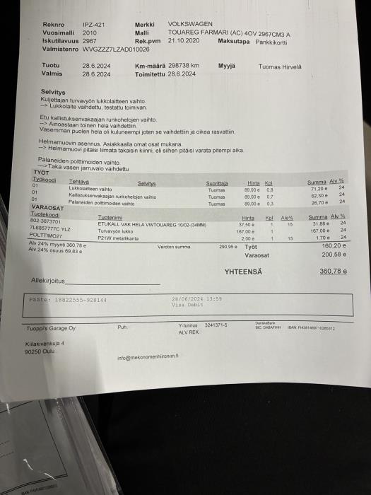 VOLKSWAGEN Touareg 2010