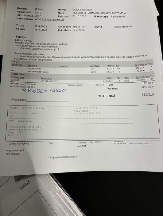 VOLKSWAGEN Touareg 2010