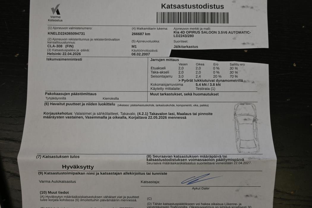 KIA Opirus 2007