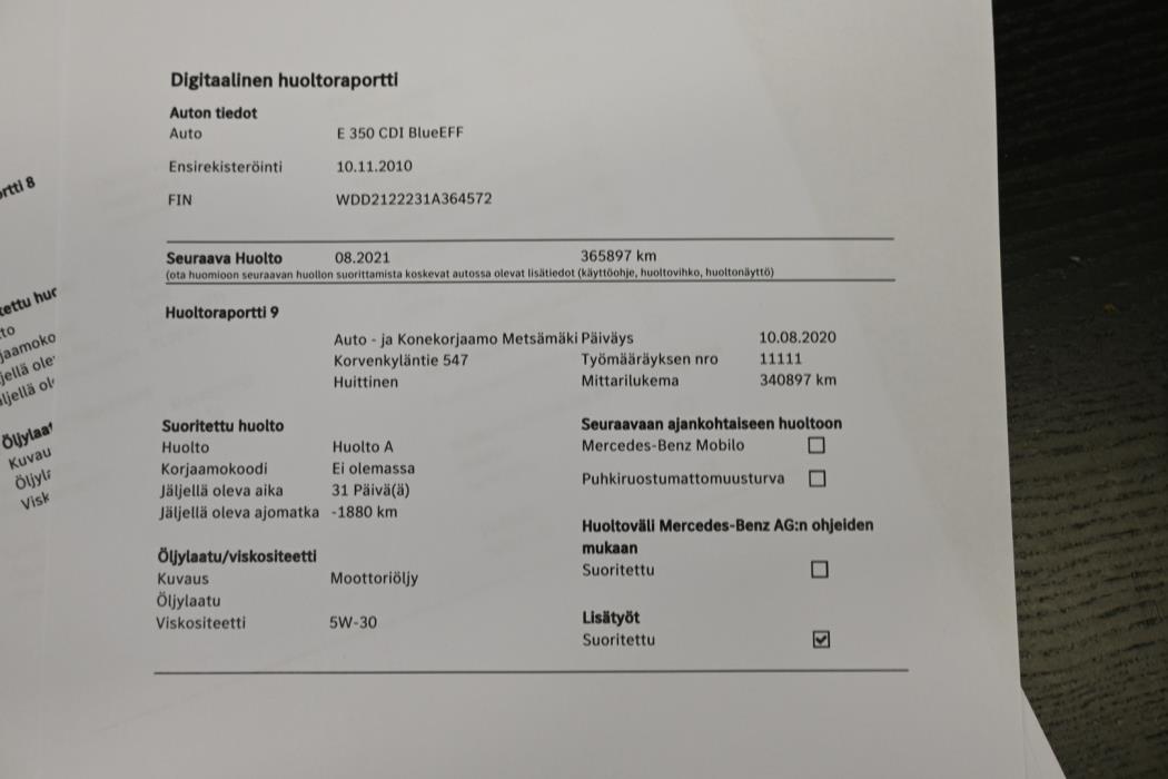 MERCEDES-BENZ E 2010