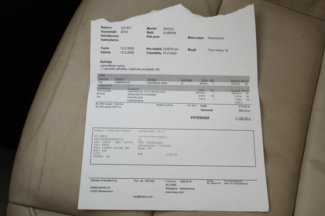 SKODA Superb 2010