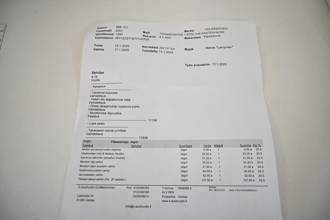 VOLKSWAGEN Transporter 2007