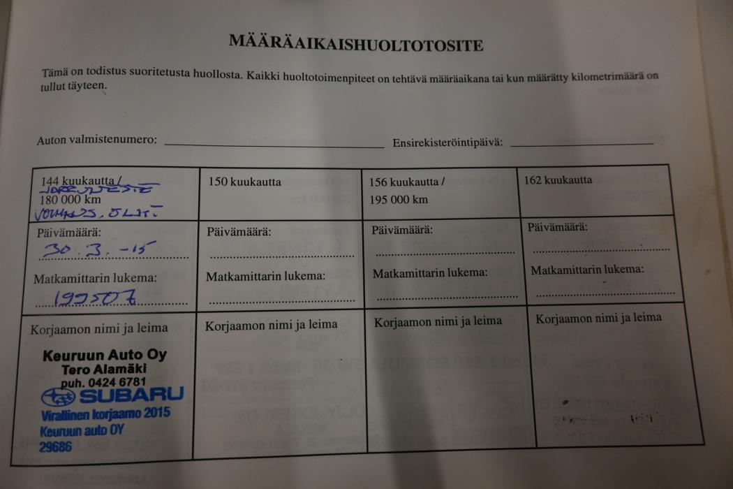 SUBARU Forester 2009