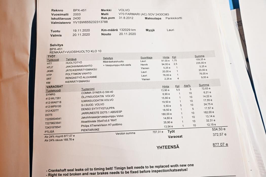 VOLVO V70 2003