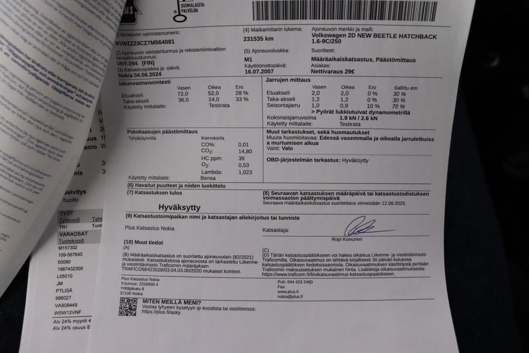 VOLKSWAGEN New Beetle 2007