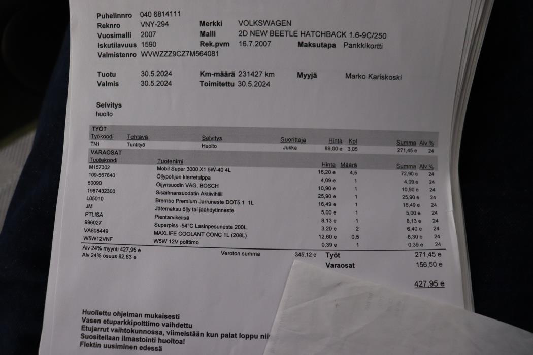 VOLKSWAGEN New Beetle 2007