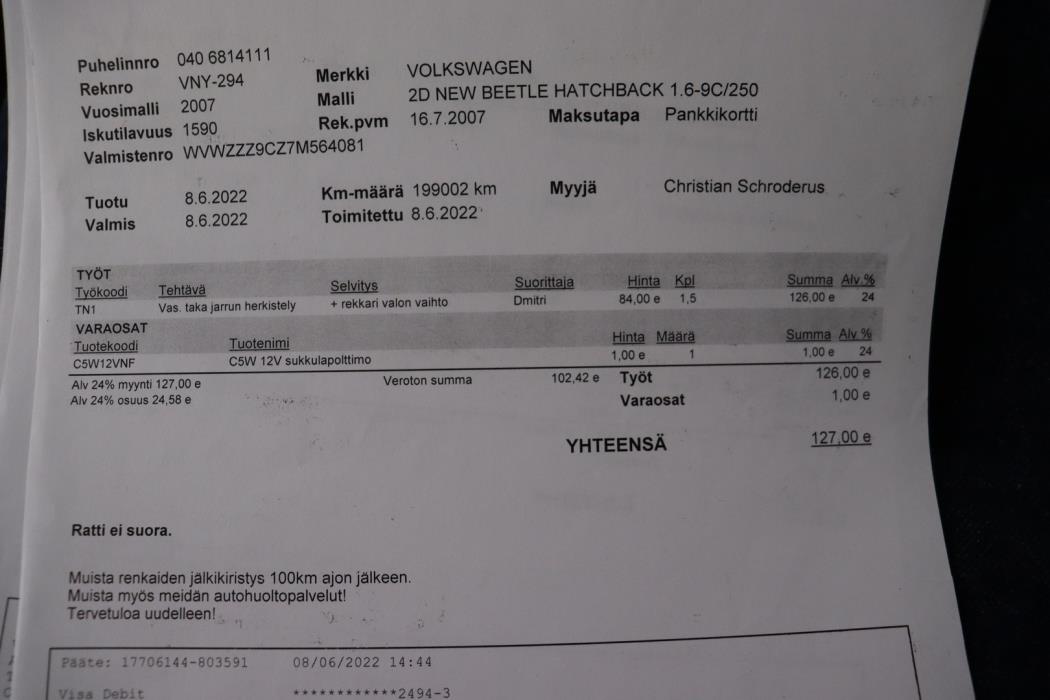 VOLKSWAGEN New Beetle 2007