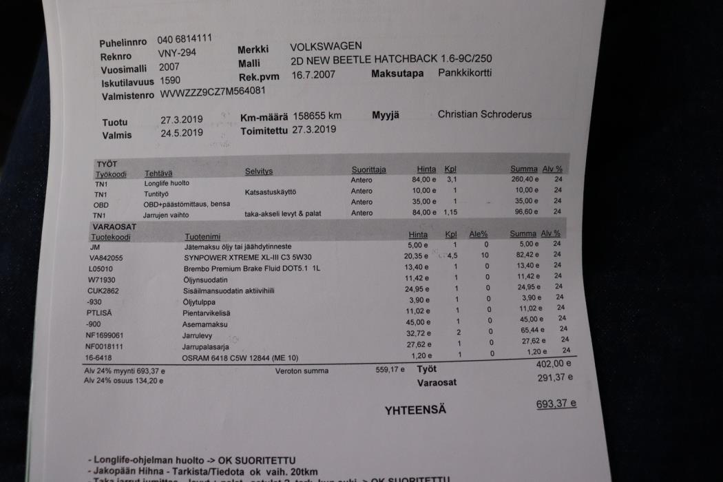 VOLKSWAGEN New Beetle 2007