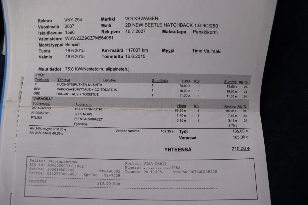 VOLKSWAGEN New Beetle 2007