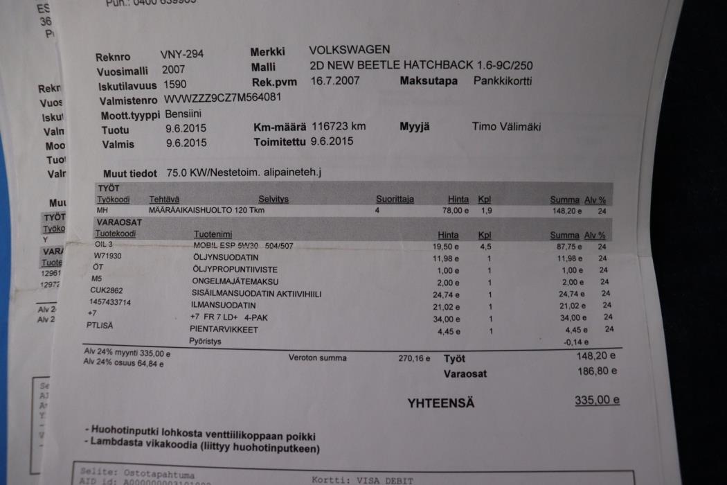 VOLKSWAGEN New Beetle 2007