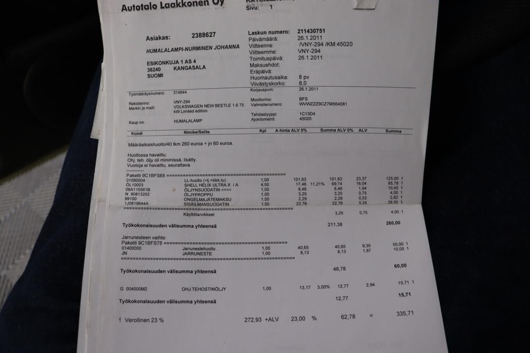 VOLKSWAGEN New Beetle 2007