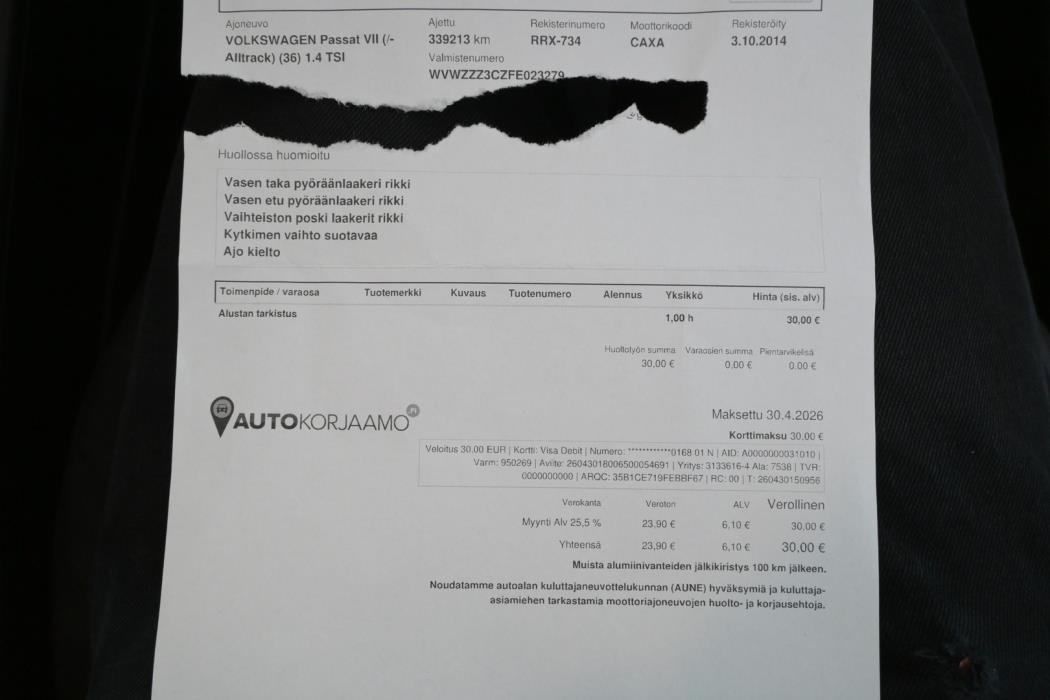 VOLKSWAGEN Passat 2014