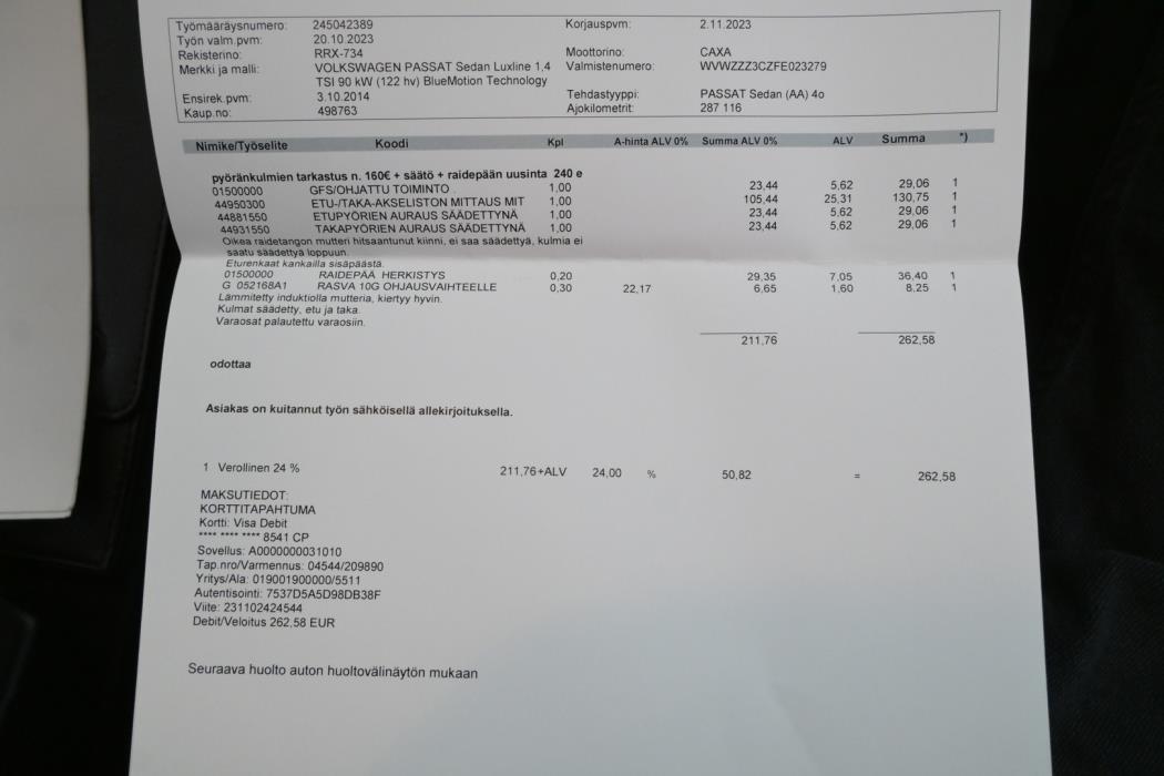 VOLKSWAGEN Passat 2014