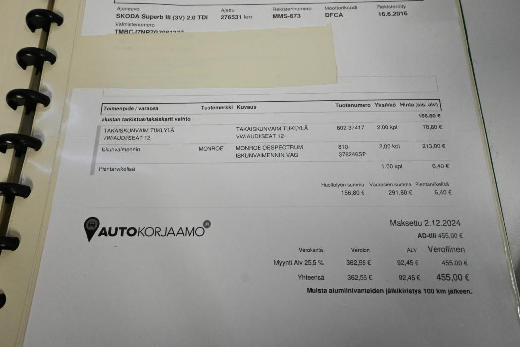 SKODA Superb 2016