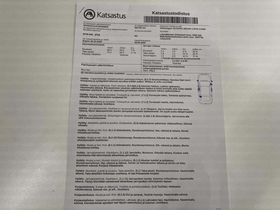 VOLKSWAGEN Bora 2001